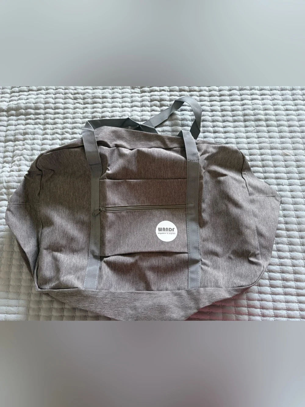 WANDF Lightweight Duffel Bag in Gray Carry-on Bag New